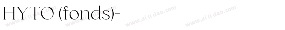 HYTO (fonds)字体转换